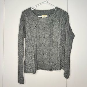Grey knitted sweater
